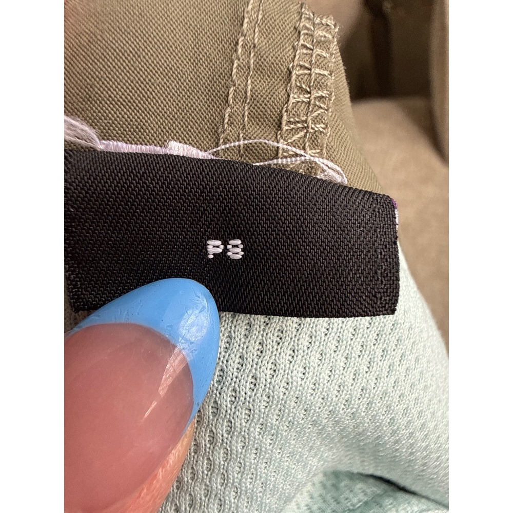 Patagonia Womens Cargo Hiking Skort Olive Green Buckle Waist Size 10 - Picture 8 of 8